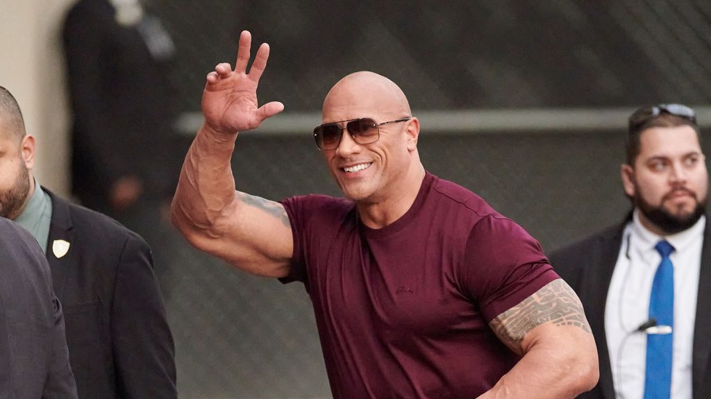 dwayne johnson workout while filming